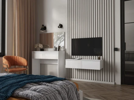 Зеркало Ливерпуль, белый 