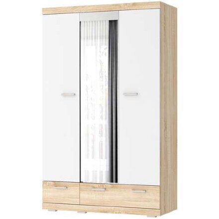 Шкаф Соната ШСЗ-1350, Сонома/Белый глянец  