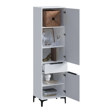 Пенал Кимберли, Белый/Белый глянец 