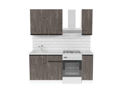 Кухонный гарнитур Ноктюрн лайт, 120 см 