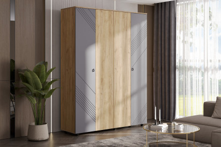 Шкаф четырехстворчатый Байкал 